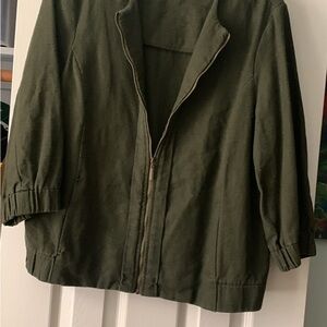 Coldwater Creek Utility Jacket in Olive Green